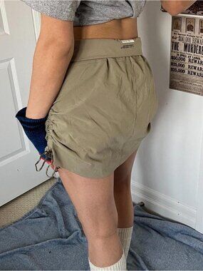 tan cargo skirt